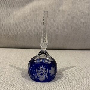 Vintage ROYAL COBALT BLUE Dinner Bell